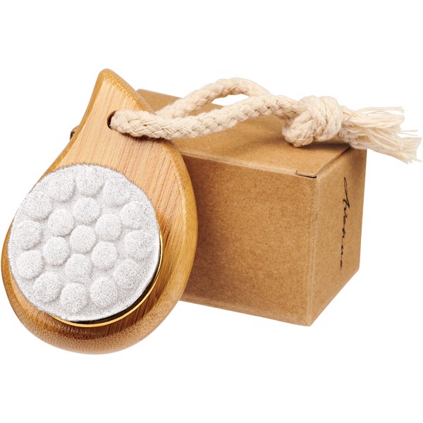 Plato bamboo facial brush - White