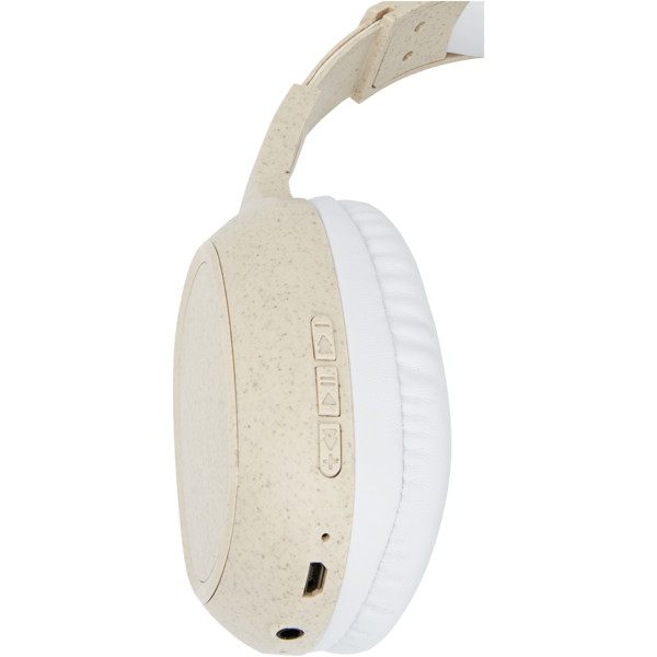 Riff wheat straw Bluetooth® headphones with microphone