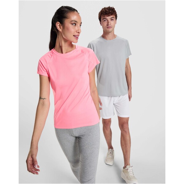Bahrain short sleeve men's sports t-shirt - Pink Fluor / roly-L