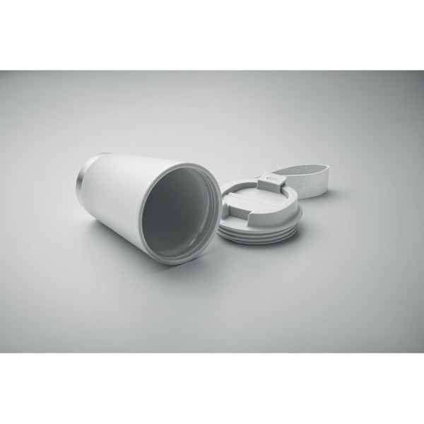 Double wall tumbler 300ml Topiz - White