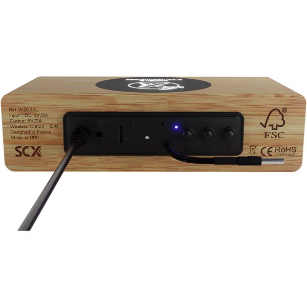 SCX.design W30 10W wireless wooden charging station