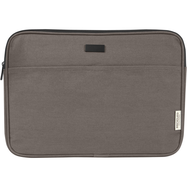 Joey 14\" GRS recycled canvas laptop sleeve 2L - Grey