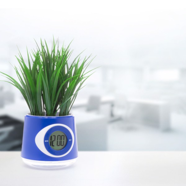 Pot Desk Clock Zelmo - Yellow