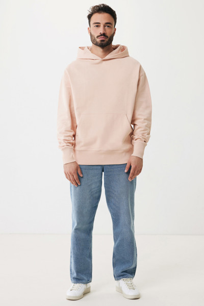 IQONIQ Yoho recycled cotton relaxed hoodie - Peach Nectar / L
