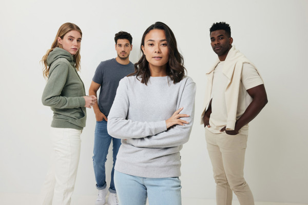 IQONIQ Denali recycled cotton crew neck undyed - Natural Raw / L