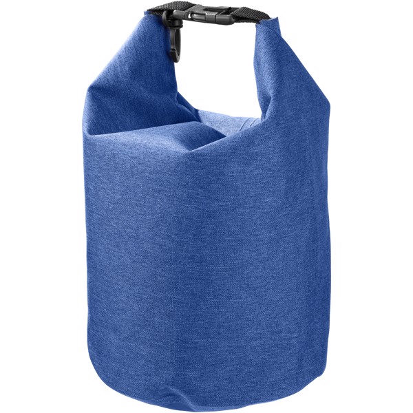 Traveller 5 litre heathered waterproof bag - Heather process blue