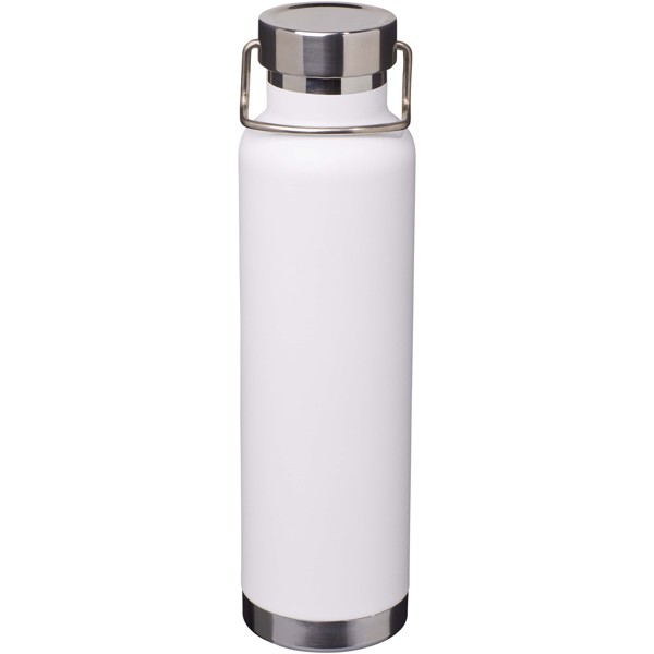 Thor 650 ml RCS recycled stainless steel copper vacuum insulated water bottle - White