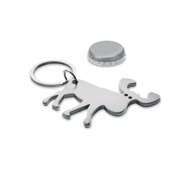 Recycled aluminium key ring Bottle Popper