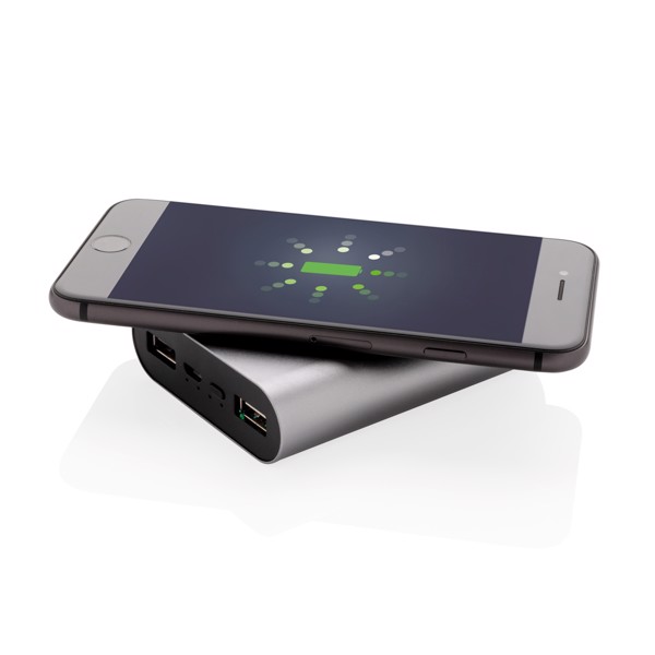 Aluminium 5.000 mAh Wireless 5W Pocket Powerbank