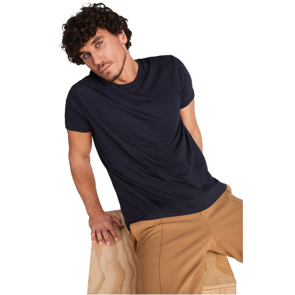 Golden short sleeve men's t-shirt - White / roly-L