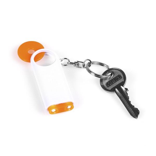 Keyring Coin Kipor - White