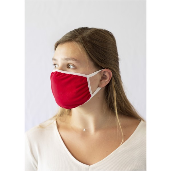 Mascarilla "Reed" - Červená s efektem námrazy