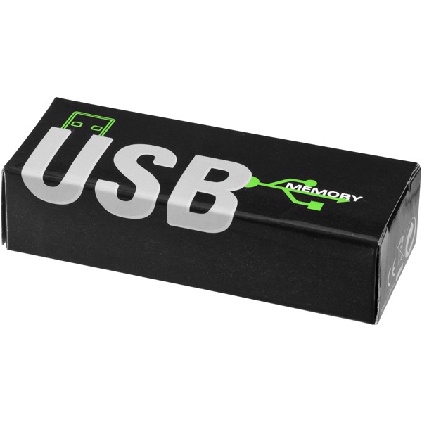USB disk Rotate-translucent, 4 GB - Červená s efektem námrazy
