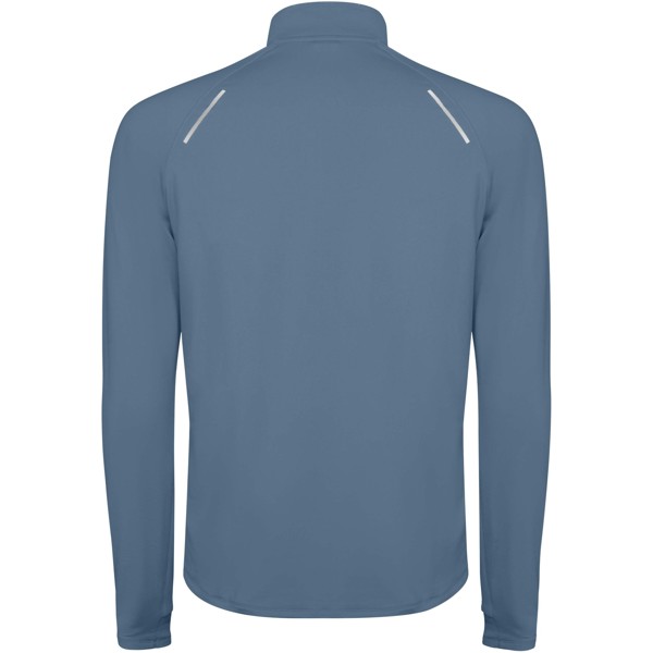 Estambul long sleeve men's half zip sweatshirt - Storm Blue / L