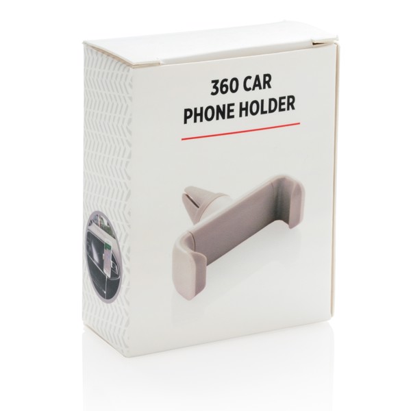 360 car phone holder - White