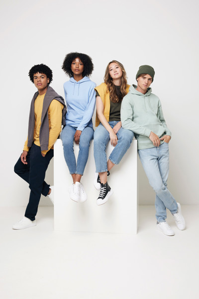 IQONIQ Zion recycled cotton crew neck - Ochre Yellow / XS