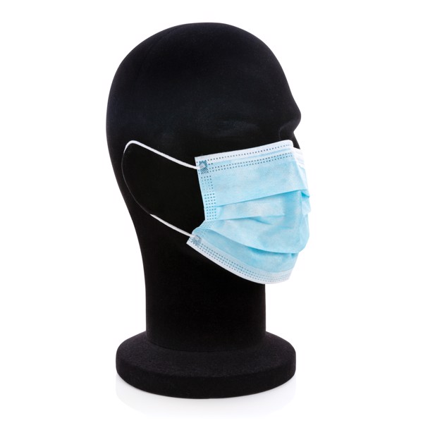 50 PCS. 3-ply disposable mask incl. customised sleeve