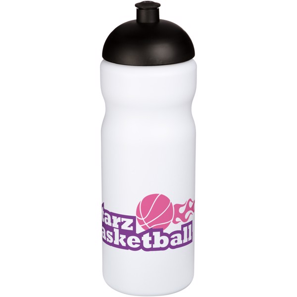 Baseline® Plus 650 ml dome lid sport bottle - White / Solid black