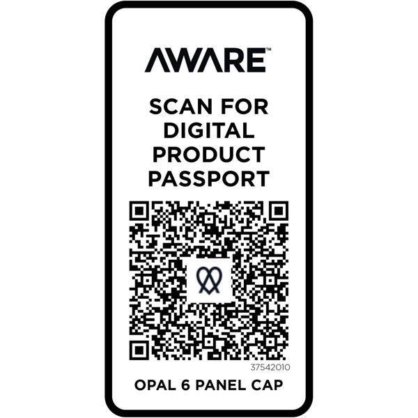 Opal 6 panel Aware™ recycled cap - White