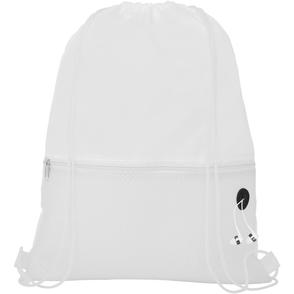 Oriole mesh drawstring bag 5L - White