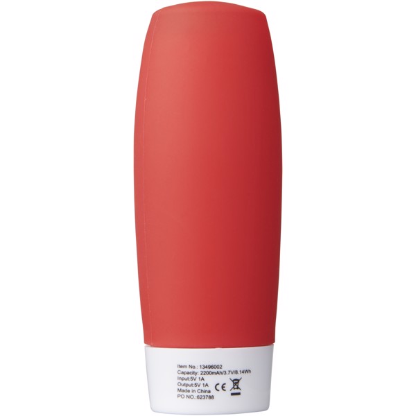 Powerbanka 2 200 MAH jako antistresová pomůcka - Červená s efektem námrazy