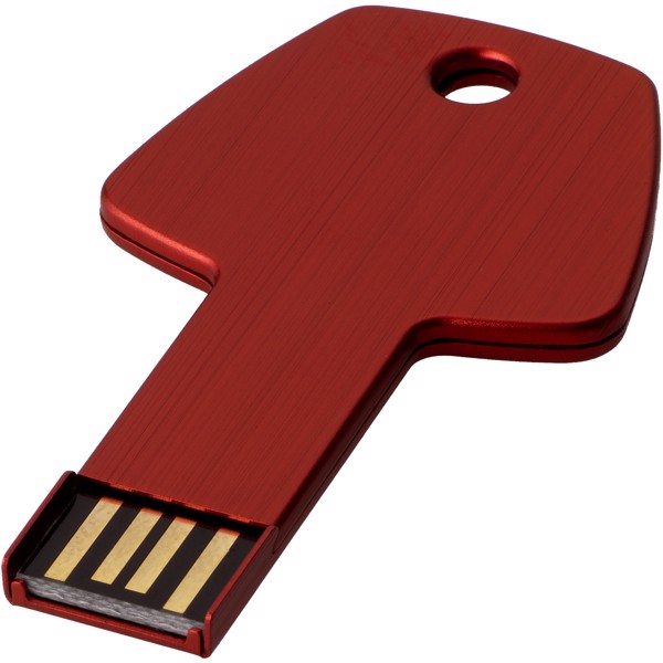 USB disk Key, 2 GB - Červená s efektem námrazy