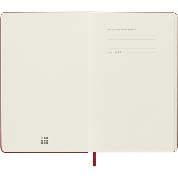 Moleskine hard cover 12 month L daily planner - Scarlet Red