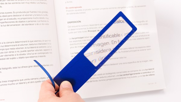 Ruler Magnifier Bookmark Okam - White