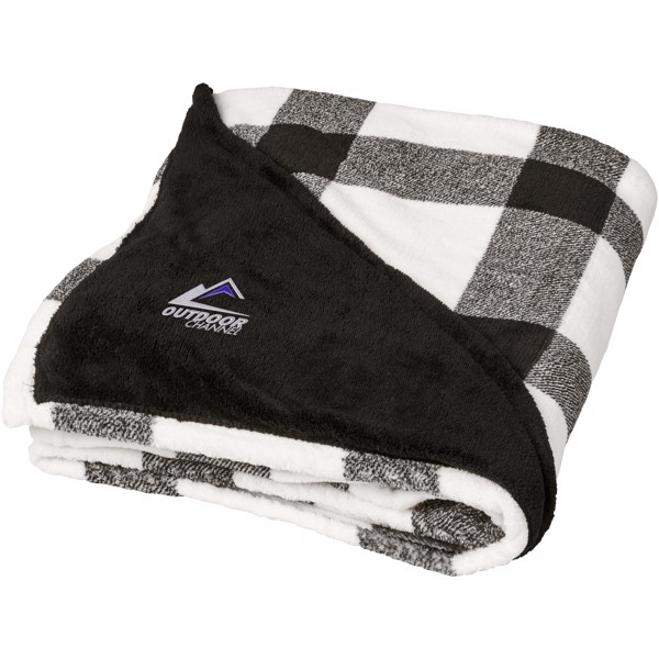 Buffalo ultra plush plaid blanket - White