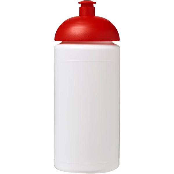 Sportovní láhev s kupolovitým víčkem Baseline® Plus grip 500 ml - Bílá / Červená s efektem námrazy