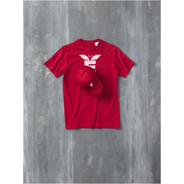 Pánské Triko Heros s krátkým rukávem - Červená s efektem námrazy / XL