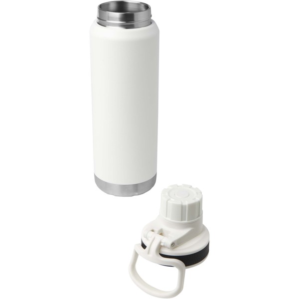 Fortis 700 ml RCS recycled stainless steel copper vacuum insulated water bottle (carbonated safe) - White