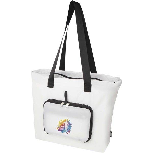 EcoFold RPET foldable tote bag 16L - White