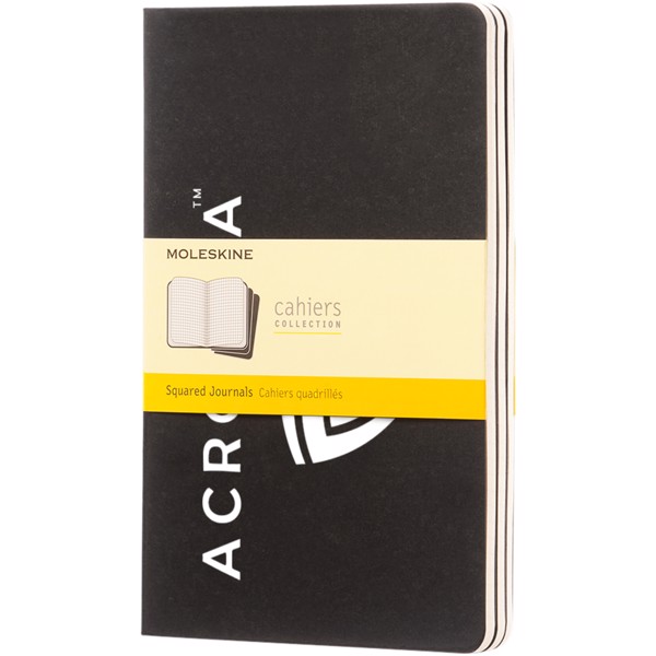 Moleskine Cahier Journal L - squared - Solid Black