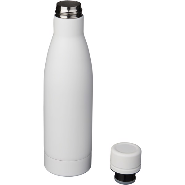 Vasa 500 ml copper vacuum insulated bottle - White