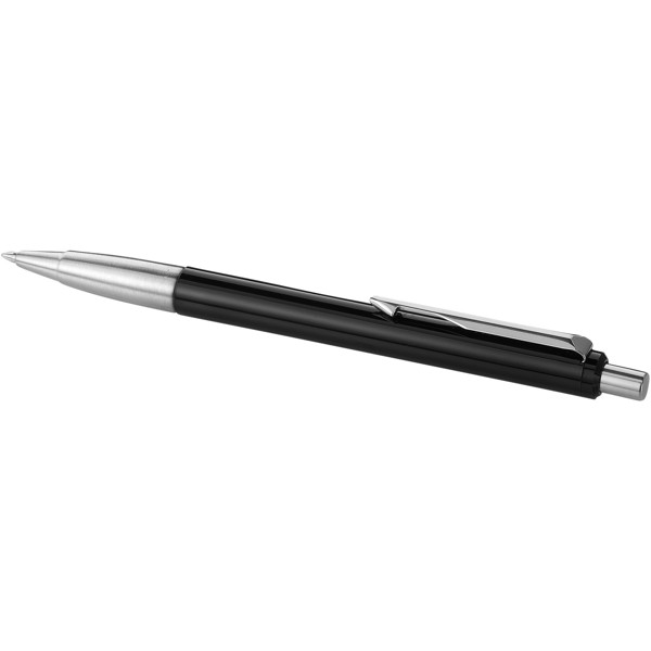 Parker Vector ballpoint pen (blue ink) - Solid Black / Silver