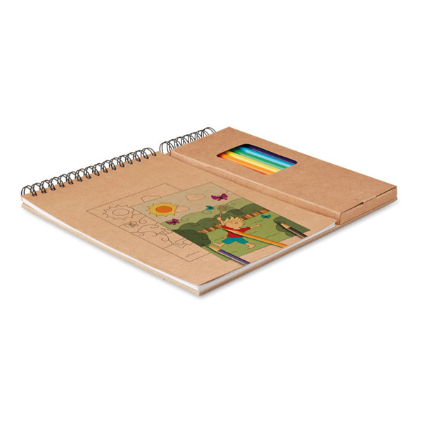 Colouring set with notepad Colopad