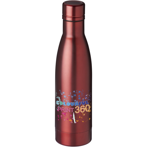 Botella de 500 ml con aislamiento de cobre al vacío "Vasa" - Rojo