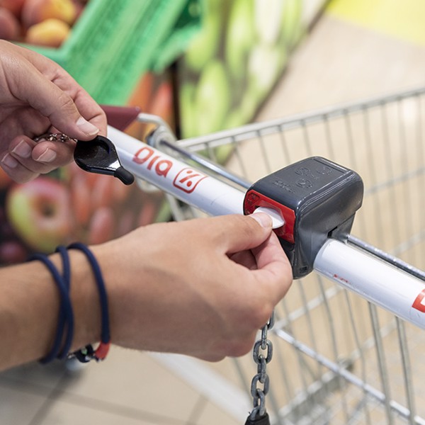 Keyring Coin Frits - White