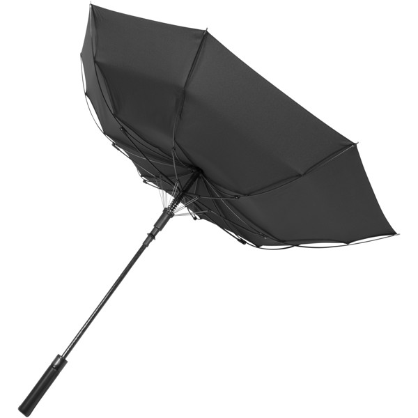 Riverside 23" auto open windproof umbrella - Solid black