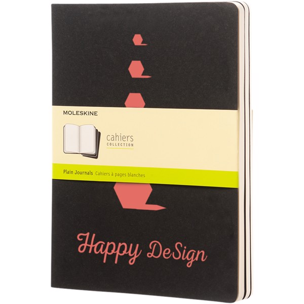 Cahier Journal XL - plain - Solid black