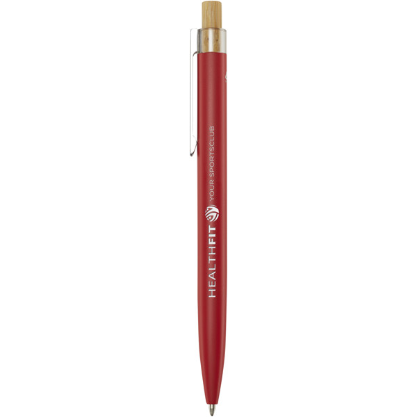 Nooshin recycled aluminium ballpoint pen (black ink) - Red