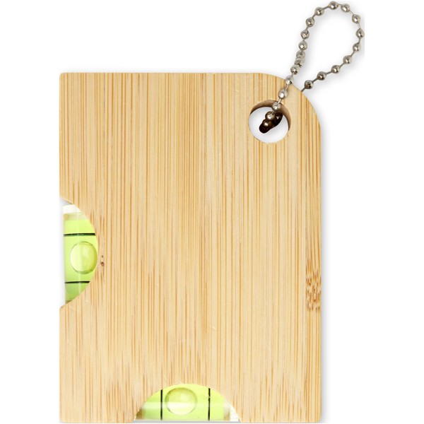 Levo bamboo bottle opener with level