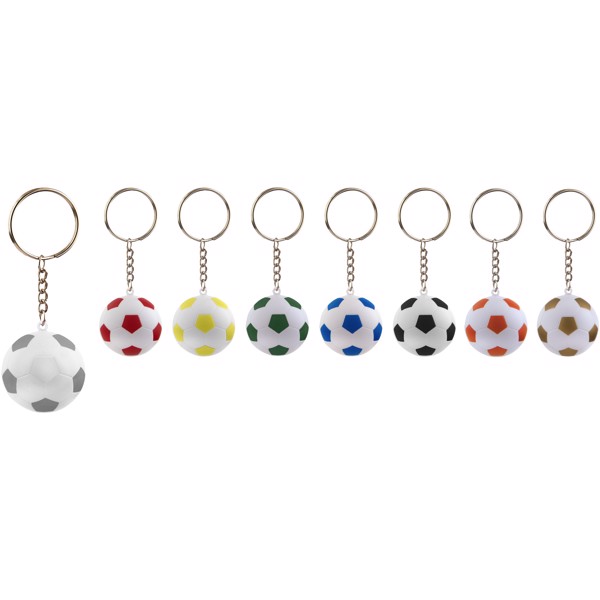 Striker football keychain - Silver / White