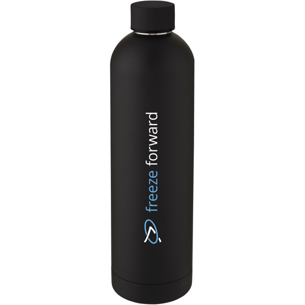 Spring 1 L copper vacuum insulated bottle - Black