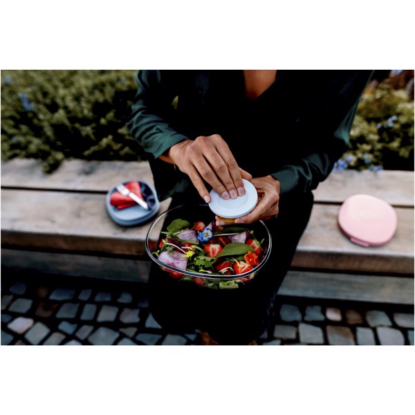 Ellipse salad box - White