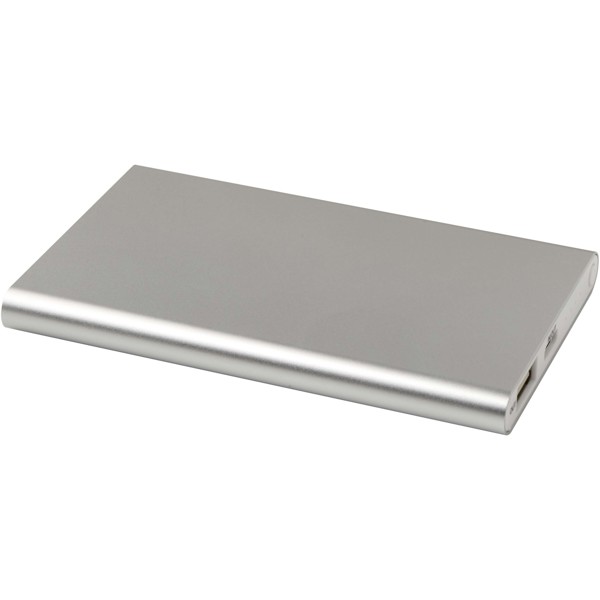 Pep 4000 mAh Type-C recycled aluminium power bank - Silver