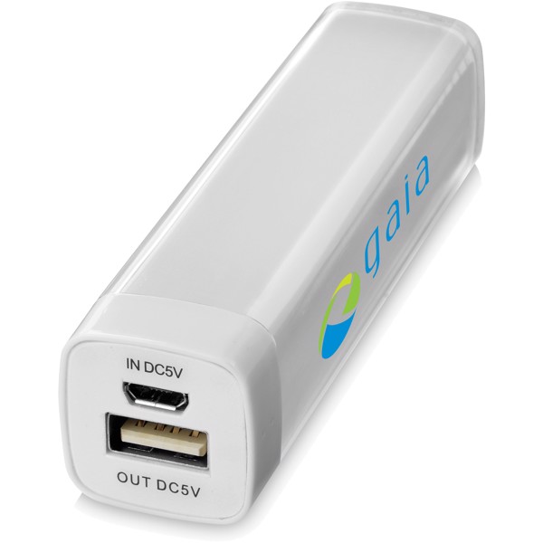 WS102 2200/2600 mAh power bank - White / 2200mAh