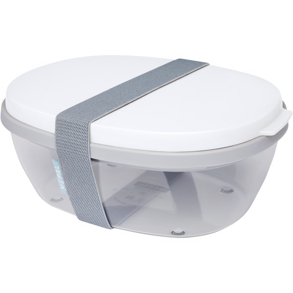 Ellipse salad box - White