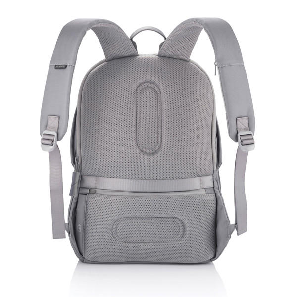 Bobby Soft, anti-theft backpack - Grey / Blue